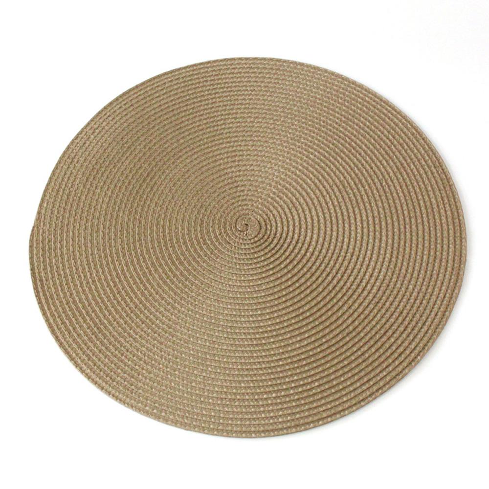 Durable Table Decoration Coffee Cup Weave Tableware Table Mat Placemat Coaster Tea Cup Pad