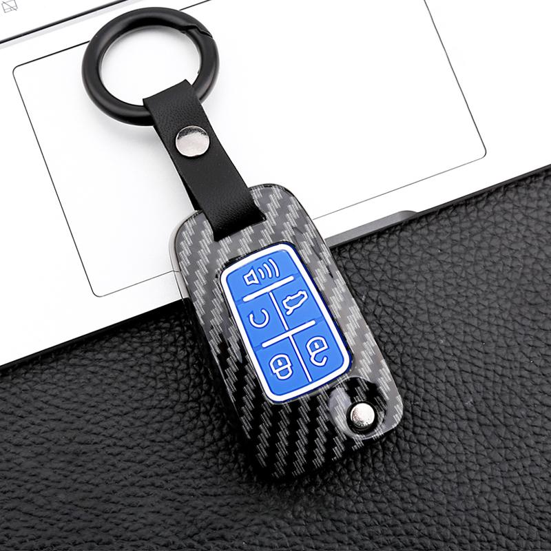 Carbon Fiber Remote Car Key Cover Case For Opel Vauxhall Mokka Astra J Corsa E Insignia Zafira C For Chevrolet Cruze 2009-2014