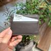 Mini Sheepskin Card Holder: Lightweight Genuine Leather Coin Purse, Soft & Stylish with Wet Oil Wax Finish