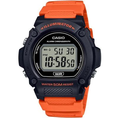 Orologio digitale standard Casio Chipkashi arancione economico modello Overseas [Casio] W-219H-4AV da uomo [Articolo]
