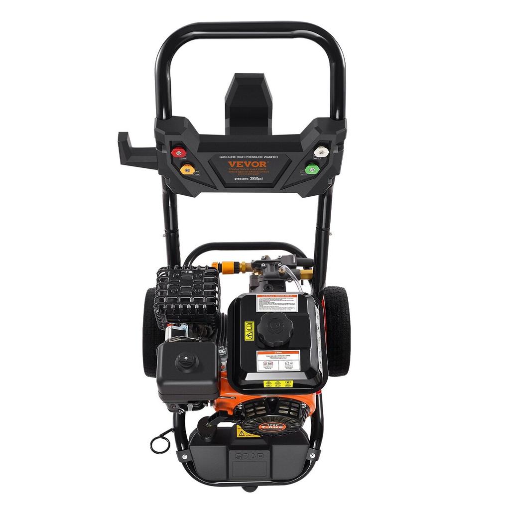 Benzin-Hochdruckreiniger 3950 PSI 10L/min 2.6 GPM mit 5-teiligem Düsensatz für Autos