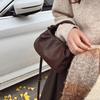 Handheld Fashionable Solid Color Women's Crossbody Bag New Simple Casual Shoulder Bag High-End Handbag AVE