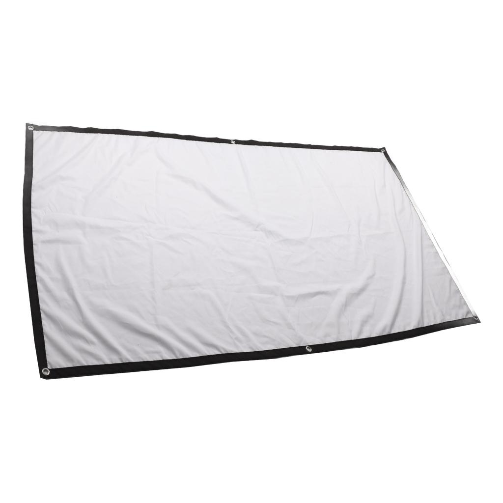 Projector Screen 72 Inch HD Wrinkle Free Foldable Portable Projection Movie Screen with Hook for Home Conference