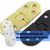 Strong 180 Degree Full Rotation Hinge Furniture Hardware Tool Easy Installation Cabinet Hinge set for Compact Space