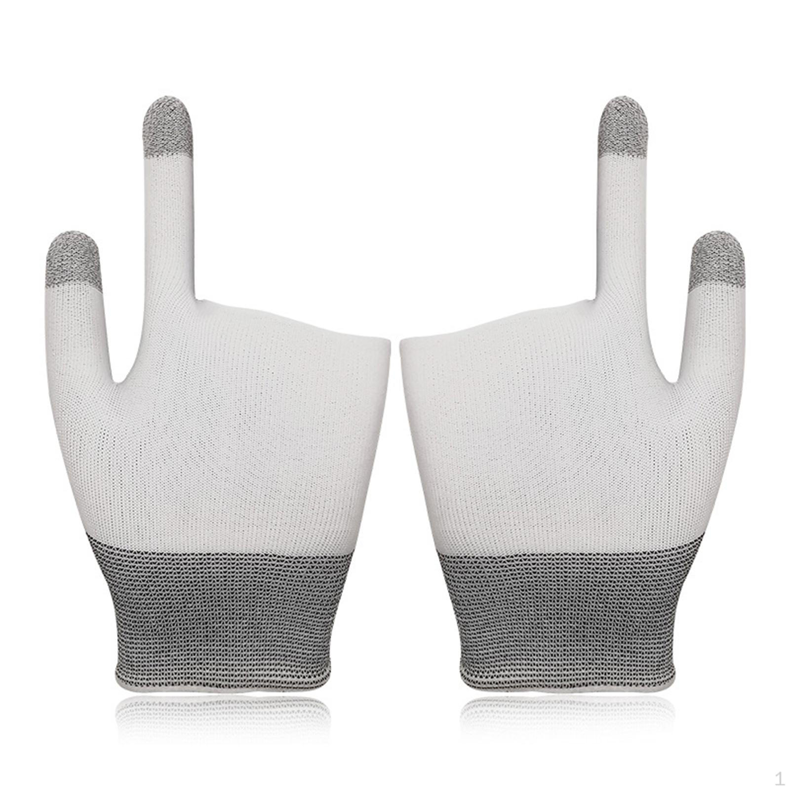 

Игровые рукава для пальцев Контроллеры Рукава для контроллера Защитные от пота перчатки Большие пальцы белый