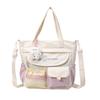 Schoolbag Japanese Sweet Large Capacity Crossbody Bag Female Junior High School High School Student Class Handbag Versatile Shoulder Bag Tuition Bag
