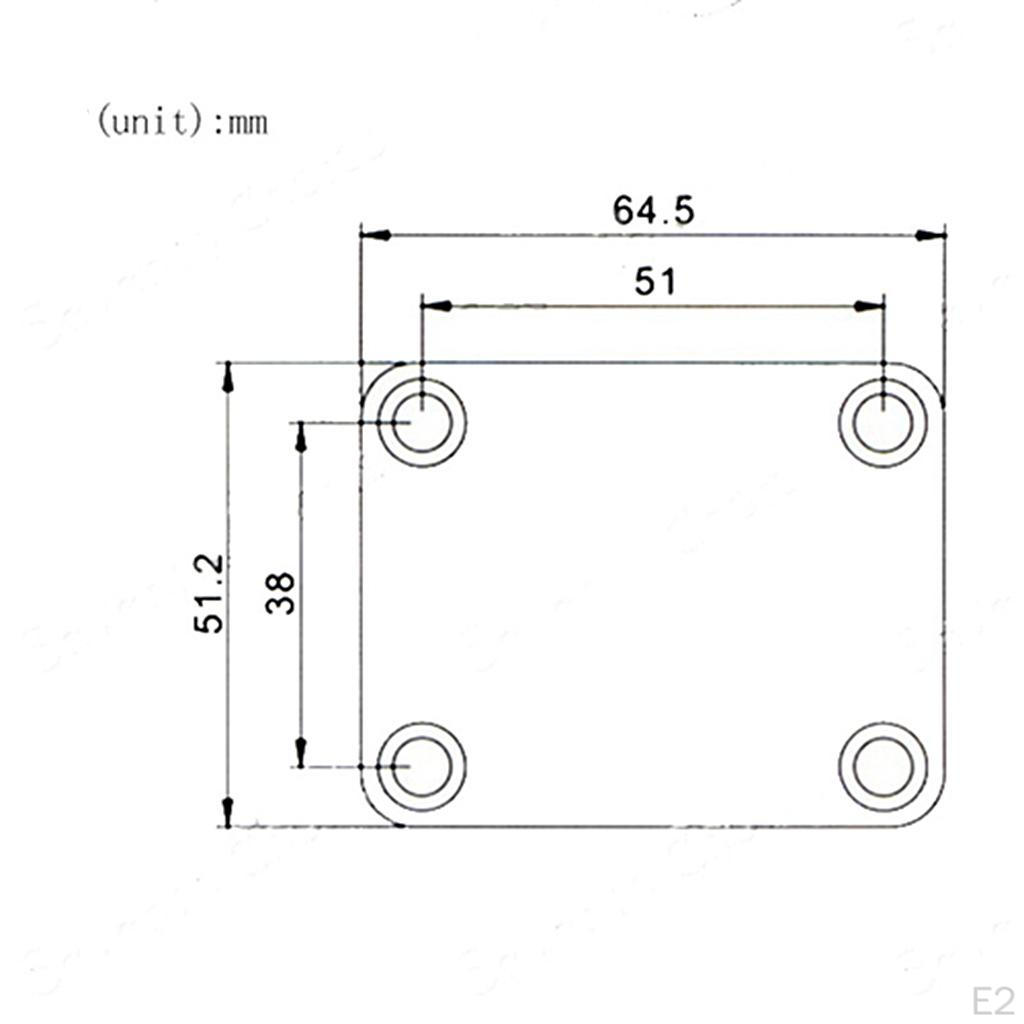 1 Set Guitar Neck Plate For