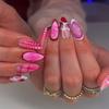 INS Hot Selling Accept Customization Duck Shape Artificial Fingernails Manicure False Nails with Glue Stickers Press on Nails