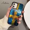 Schweden Flagge Handyhülle für iPhone 11 12 13 14 Pro Max mini X XR XS SE 2020 5 6S 7 8 Plus Samsung Galaxy S21 S22 Hülle