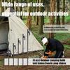 Steel Tent Stakes Heavy Type Rustproofed Ground Pegs for Camping Beach Backpacking Secure Windproofed