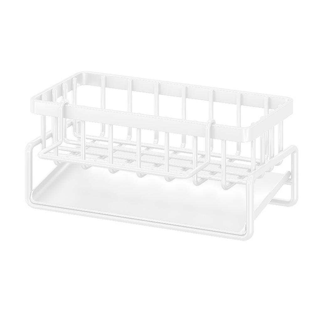 Efficient Sponge Drainer Rack Practical Dishcloth Towel Organizer Multilayers Draining Shelf Easy to Clean Kitcenwares
