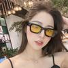 Retro Concave Sunglasses Candy Color for Men and Women Small Frame Hip Hop Eyewear Fashion Personalized  Design Sun Glasses