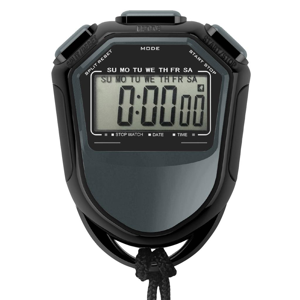 Waterproof Stopwatch Digital Handheld LCD Timer Chronograph Sports Counter with Strap for Swimming Running Football