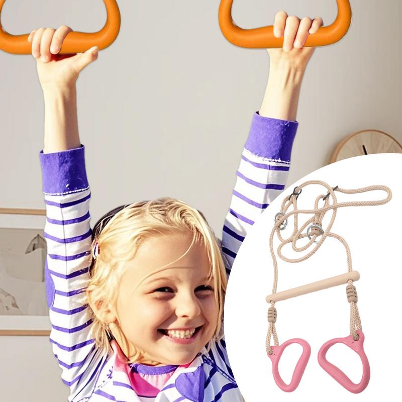 Swing Bar Gym Equipment Rings Bar Funny Ergonomic Stable Kids Game For Adults Children Backyard Playground Indoor Outdoor