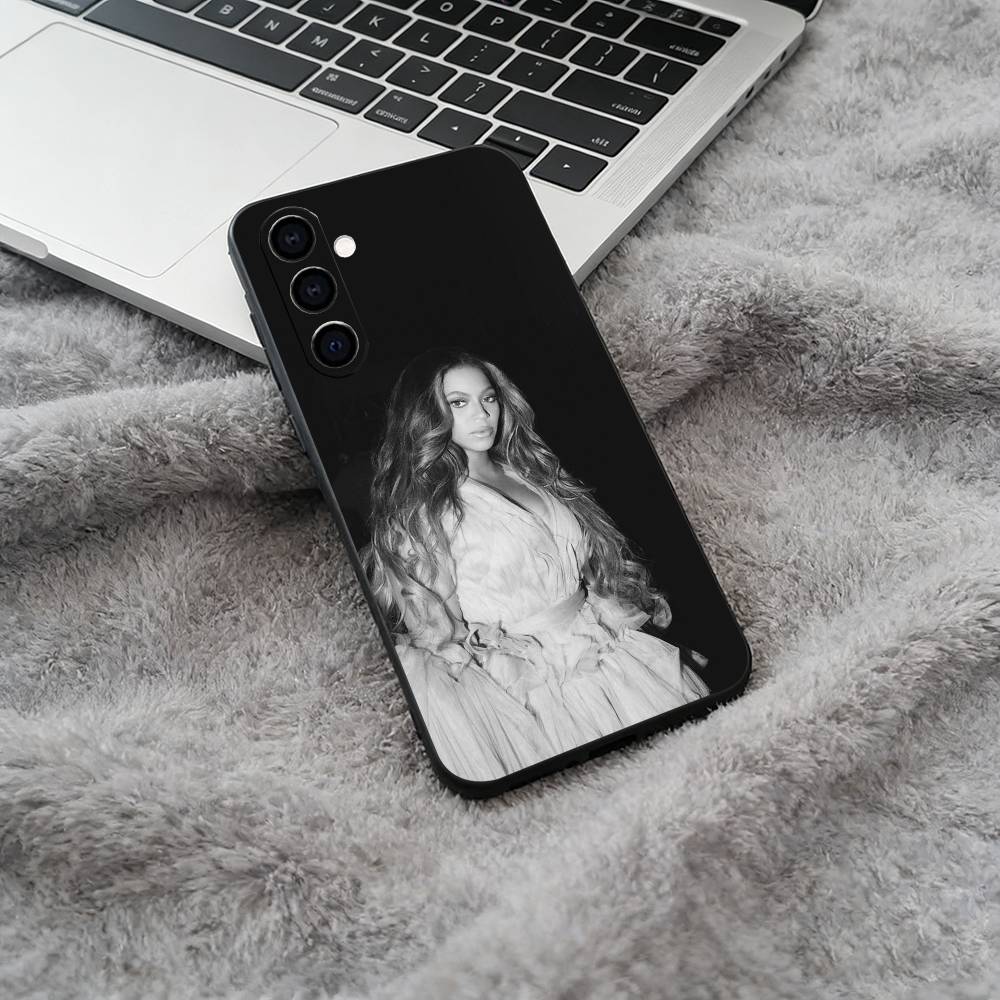 Music legend-B-Beyoncé Phone Case For Samsung Galaxy A73,A71 A72,A70,A53,A52,A51,Soft Silicone Black Cover