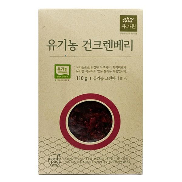Yugawon Organic Dried Cranberries, 110g, 1 piece, Korean nuts