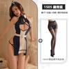 Sexy Pure Desire Erotic Underwear Small Breasts Show Big Flirting Uniform Split Fork Passion Temptation Free Flight Attendant Clothes Suit