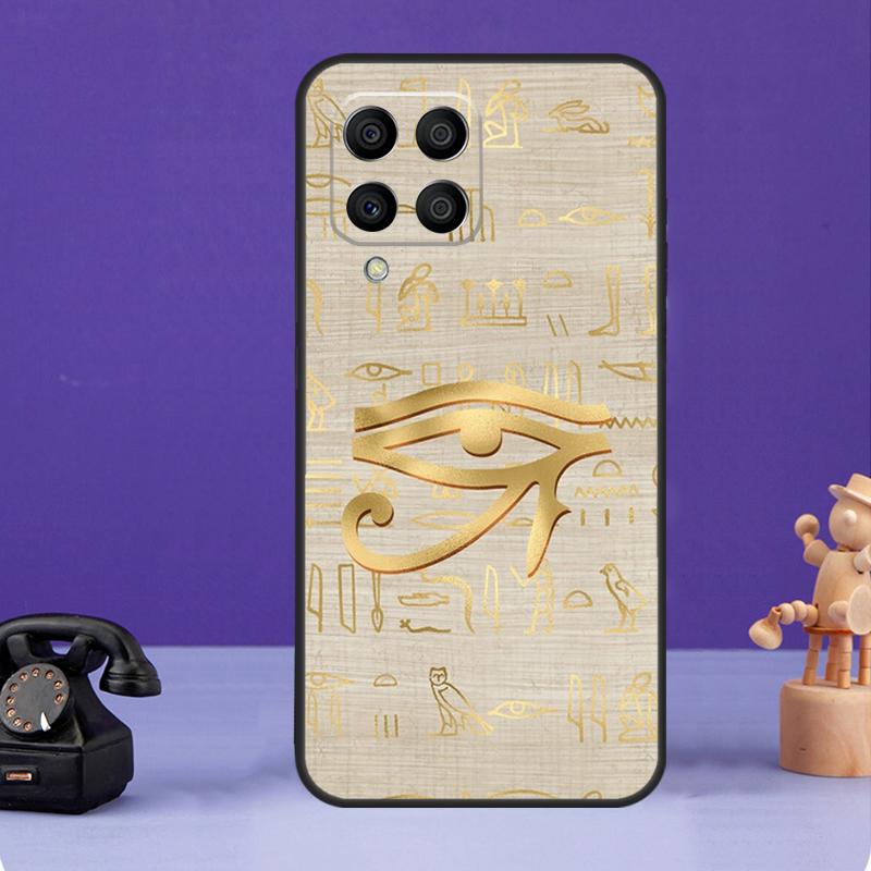 Auge des Horus Ägypten Hülle Für Samsung Galaxy M12 M32 M52 M55 M13 M33 M53 M14 M34 M54 M20 M30s M31s M51 M31 M21