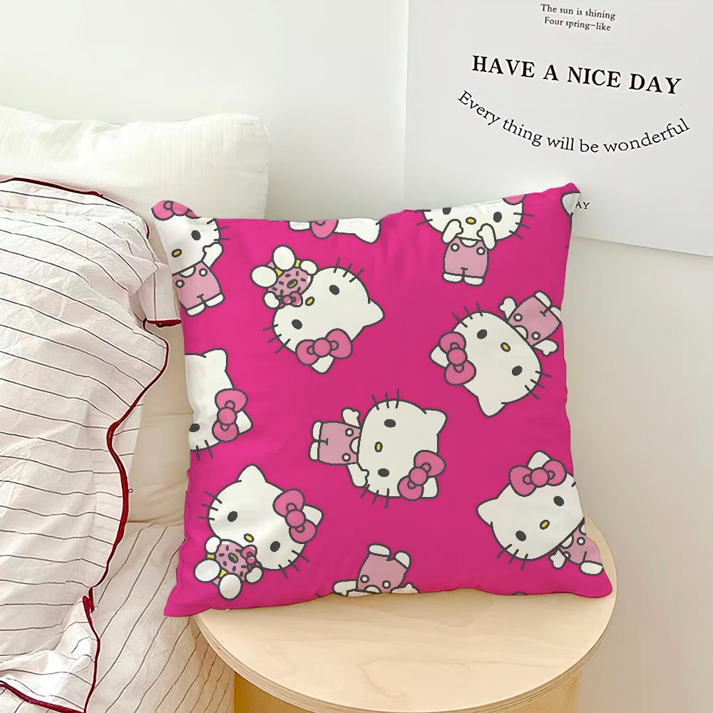 Hello Kitty Character Pillow Case Double Sided Print Ultra Soft Fabric Plush Cushion Dust Resistant Decor Gift Idea