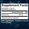 Taoters Creatine Hydrochloride Capsules Support Muscle and Immune Health 120 Capsules