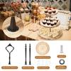 Detachable Wooden Cupcake Stand 2/3-Layer Cake Serving Tray Elegant Dessert Display Rack  Home Use