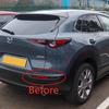 Nebelschlussleuchte Abdeckung Zierleiste für Mazda Cx30 Cx-30 Cx 30 Kunststoff Chrom Auto Zubehör 2 Stück