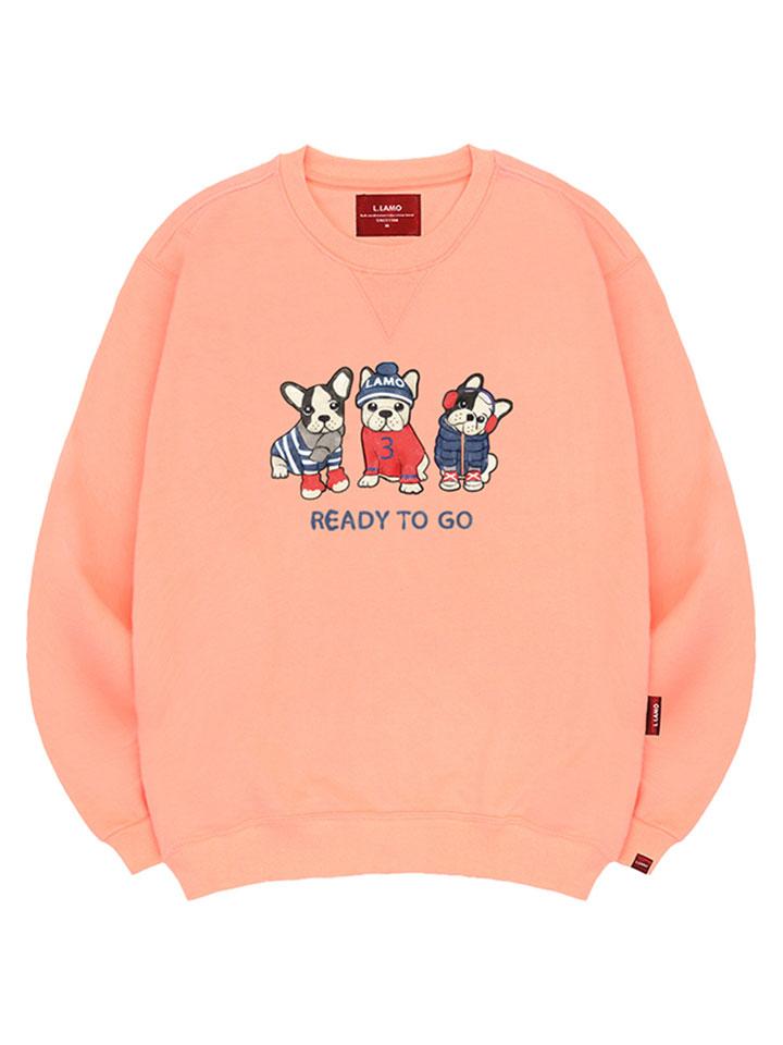 Ellamo Ready Puppy Sweatshirt Unisex Big Size S~4Xl (Type A)