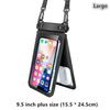Double Swimming Pouch Mobile Phone Case Cover With Lanyard For Cell Phone Bag Swimming Dry Bag Underwater Case Waterproof Bag
