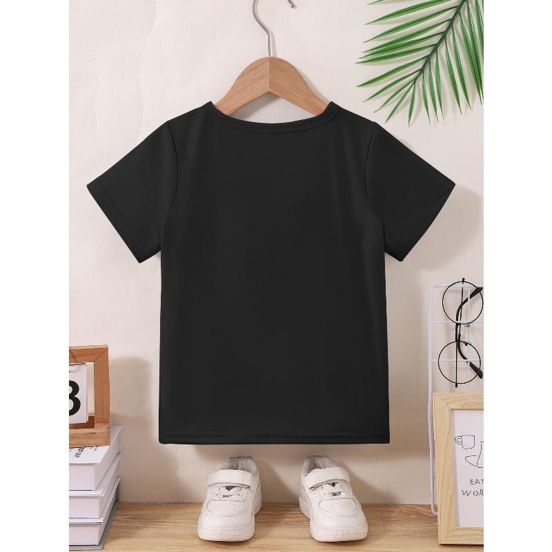 European sizes Girls' Fashion T-Shirt, Comfortable and Breathable, Soft Short Sleeves, New Spring/Summer Cute Unicorn Print T-Shirt