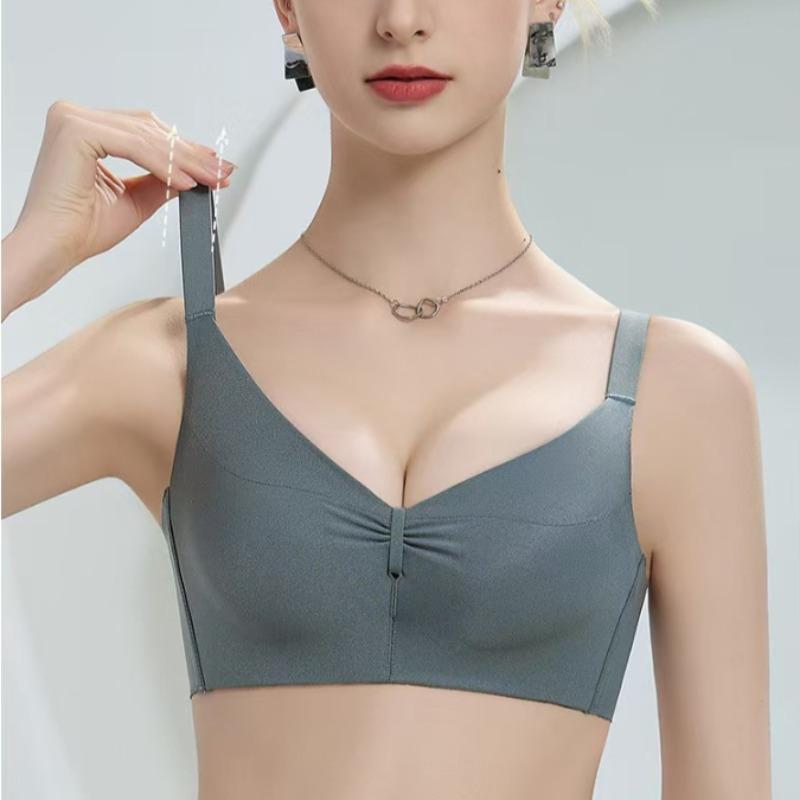 Adjustable Seamless Bra for Small Breasts Push-up Bra Wire-free A-cup Shaping Side Boob Reduction and Lift