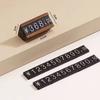 Wood Adjustable Number Letter Price Label Commodity, Wine, Tea, Beauty Products Display Plate Price Cube Tags