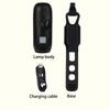 Auto Switching Bike Headlamp Charging Runtimes Weatherproofed Cycling Safety Light with Horn