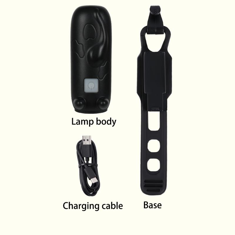 Auto Switching Bike Headlamp Charging Runtimes Weatherproofed Cycling Safety Light with Horn