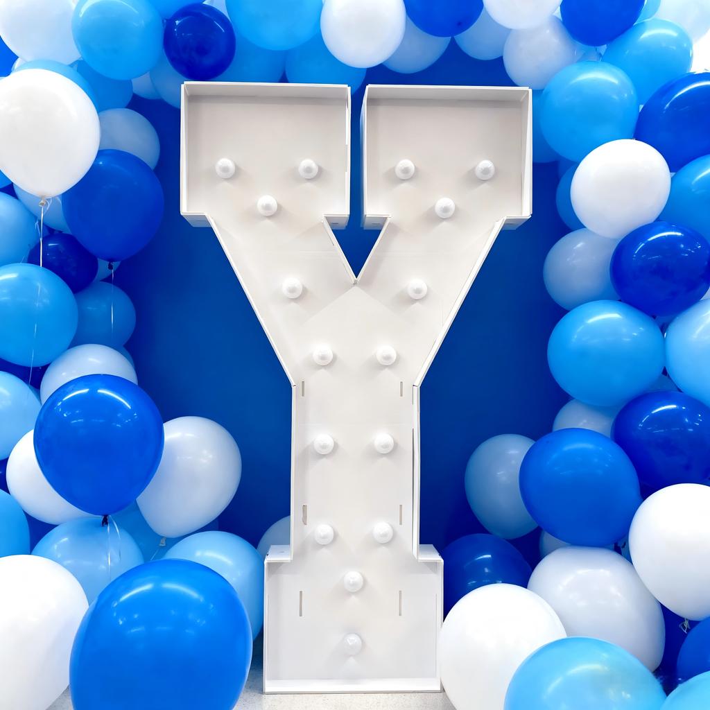 With Warm Lights 1Pc 120cm DIY LED Letter Light 3D KT Board Party Decoration Suitable for Birthday Party,Anniversary DIY Gifts