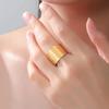 LIKGREAT Exorcism Saint Benedict Ring Engraving St Benedictos Open Rings Stainless Steel Jewelry Spiritual Protection Amulet Gif