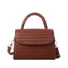 Vintage Chic Solid Color Korean Style Small Woven Shoulder Bag For Fashion Lovers