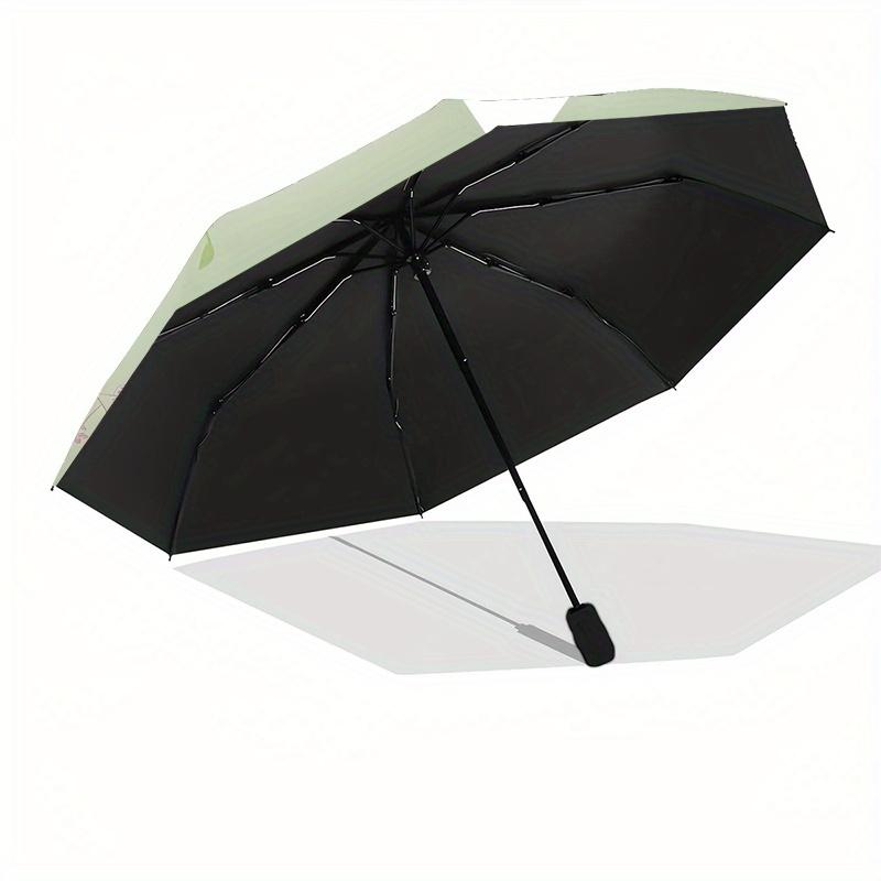 Bambi, Deer Automatic Opening and Closing Umbrella - 8 Ribs Portable Folding Umbrella with Plastic Handle, Suitable for Leisure and Hallowee