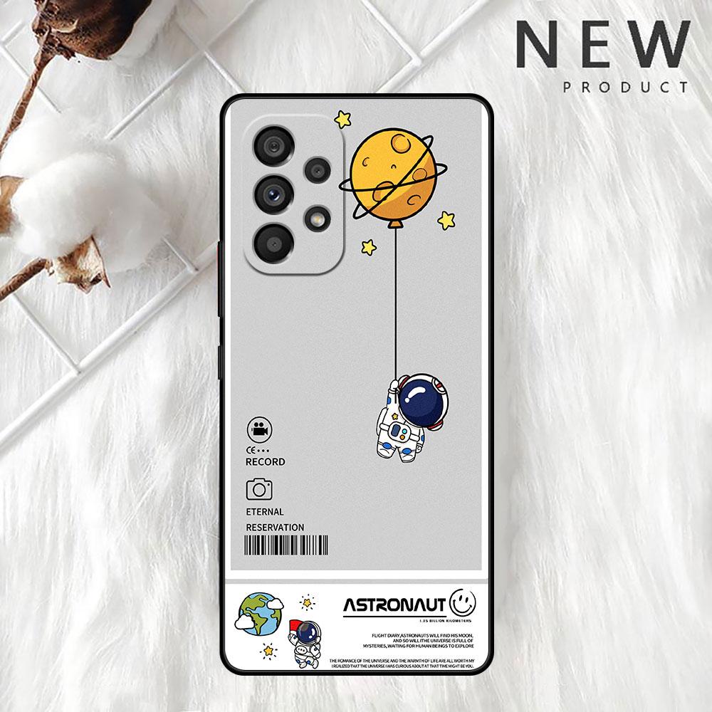 Modische coole Astronauten-Hülle für Samsung Galaxy A52 A12 A51 A32 A21s A71 A32 5G A12 A22 A53 A31 A13 A72 A02s A41 A03 Handyhülle
