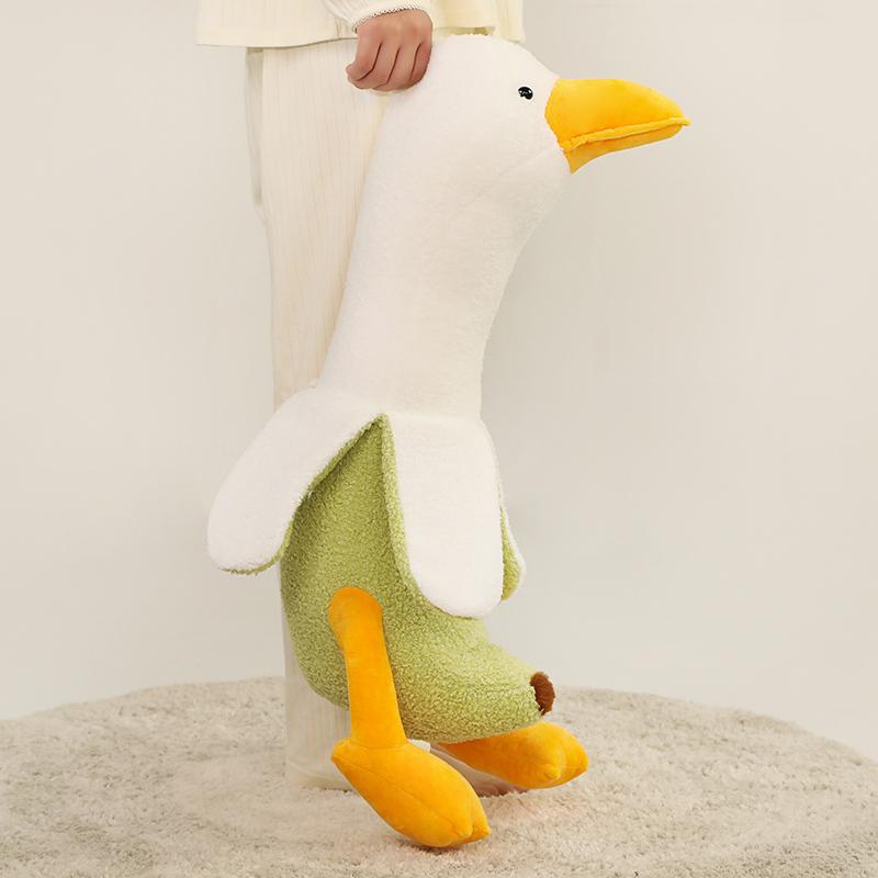 

50/80/115CM Creative Banana Duck Plush Pillow Gentle Down Cotton Cartoon Sleeping Pillow Home Sofa Bed Decoration Girls Gifts 50cm зелений