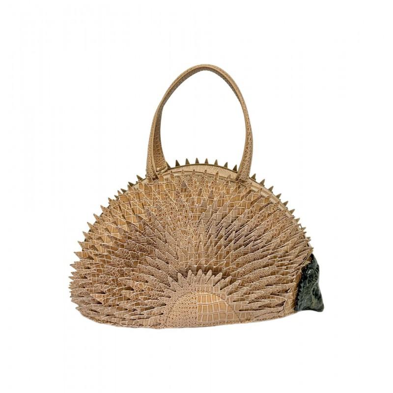 Stylish Hedgehog-Shaped Leather Crossbody Bag Women