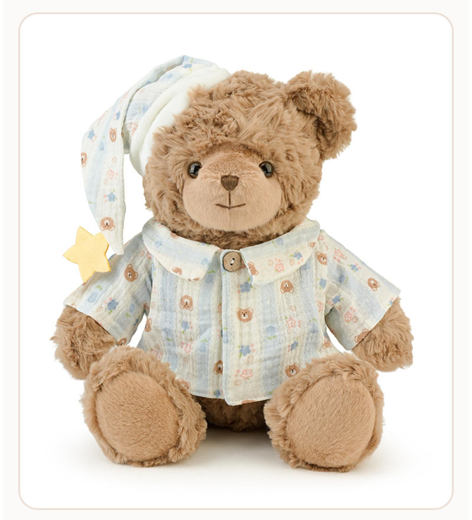 

23cm/9.06inch Plush Toy Pillow, Pajama Teddy Bear, Girl S Rag Doll Gift, Cartoon, Children S Rag Doll, Children S Gift Pillow One Size