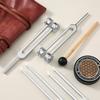 Aluminum Alloy Yoga Sleep Aid Tuning Fork Set with Leather Case