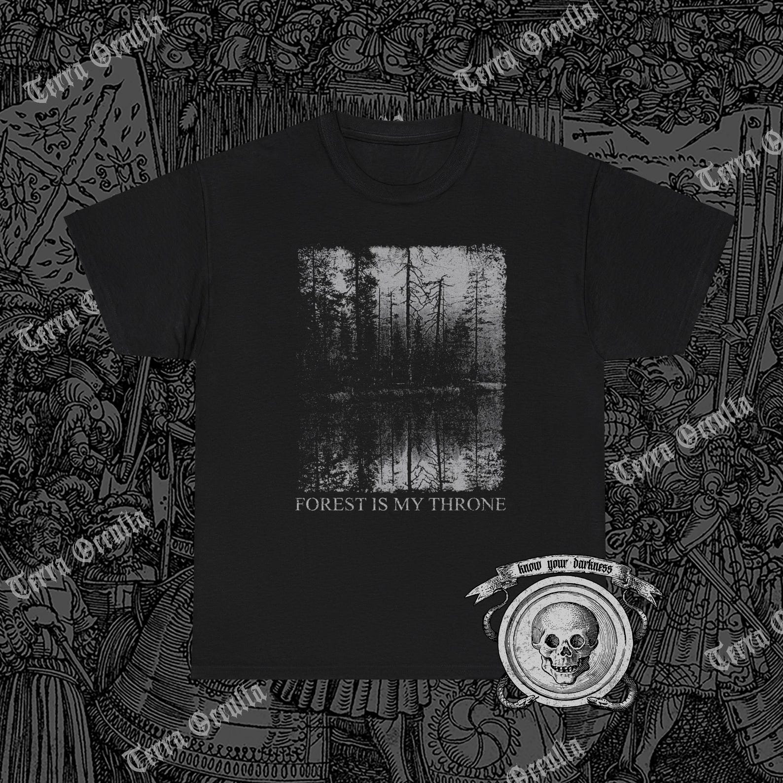 Forest is my Throne Shirt: Dark Woods Nature Worship Tee M