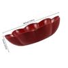 2Pcs Festive New Year Plastic Serving Platter Set Round Candy Fruit Snack Tray for Living Room Parties Appetizers Desserts