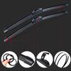 Car Windshield Wiper Blades U-type Universal Soft Rubber Frameless Bracketless Car Wipers 14" 16" 17" 18" 19" 20" 21" 22" 24"26"