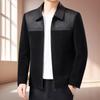Spring Autumn High Quality Men's Business Casual Jackets Trendy Patchwork Turn Down Collar Coats Men