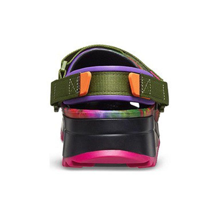 Crocs Classic Hiker Peace Out Green Women Sneakers Tie-Dye 207295-988