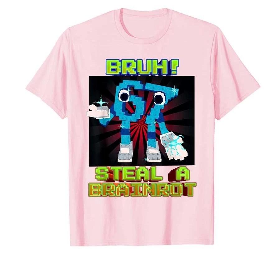 Funny Italian Brainrot Kids Gaming Meme T-shirt Fun and Creative Top for Men Women Print Cotton T Shirts Short Sleeve Tops