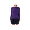 Polo Ralph Lauren Solid Color Cable Knit Crew Neck Long Sleeve Wool Sweater Women Sweater Purple 211875831013