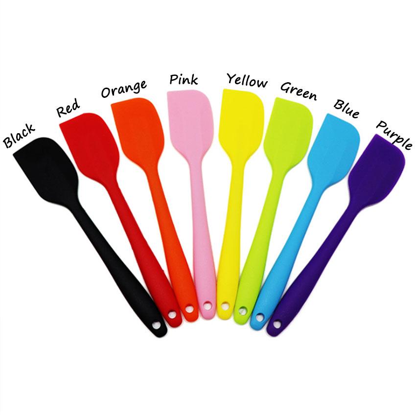 SW 1PC Kitchen Silicone Cream Butter Cake Spatula Mixing Batter Scraper Brush Butter Mixer Cake Brushes Baking Tool Kitchenware